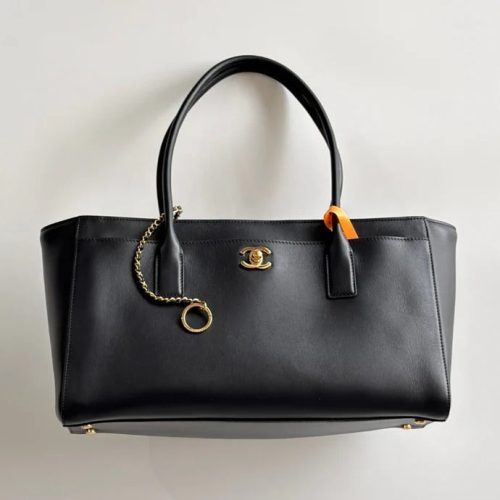 Chanel 2026 Executive Cerf Tote Bag Black Calfskin