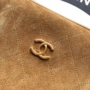 Chanel 2026 Boston Bag 41cm Beige Suede