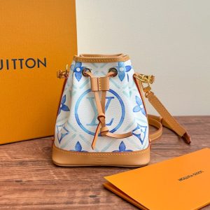 by the pool nano noe 13 lagoon blue monogram canvas