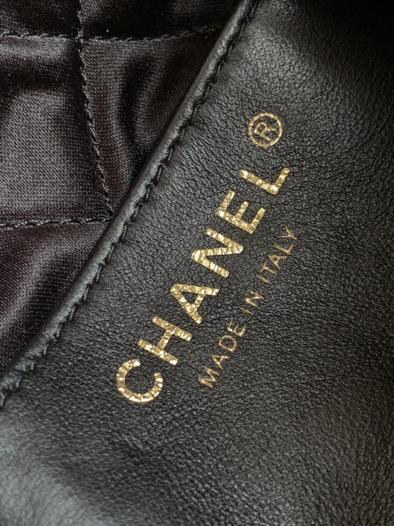 wsxc1710254727503_8 CC Mini 22 Bag 23cm Gold Woven Cowhide Bag