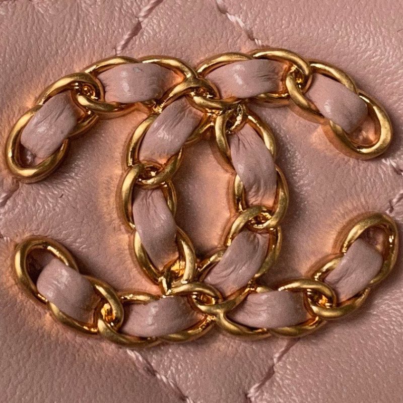 wsxc1710254885582_2 CC Vanity Case 17cm Pink Lambskin Gold hardware