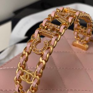 wsxc1710254885582_3 CC Vanity Case 17cm Pink Lambskin Gold hardware