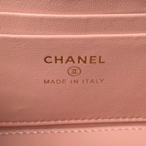 wsxc1710254885582_7 CC Vanity Case 17cm Pink Lambskin Gold hardware