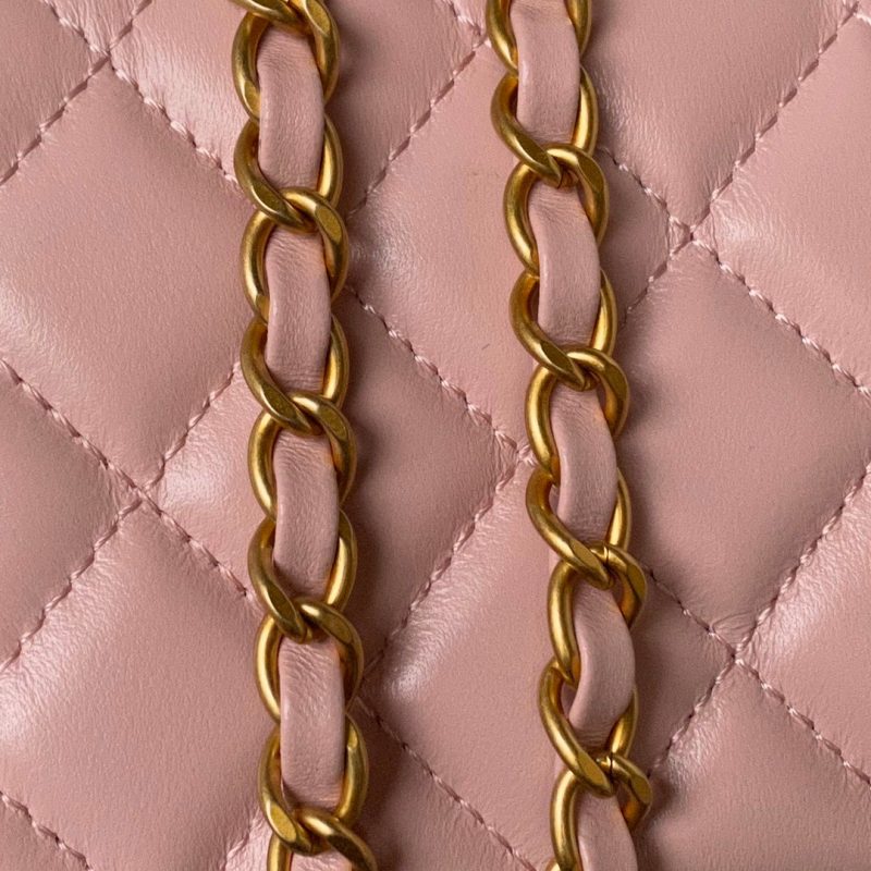 wsxc1710254885582_8 CC Vanity Case 17cm Pink Lambskin Gold hardware