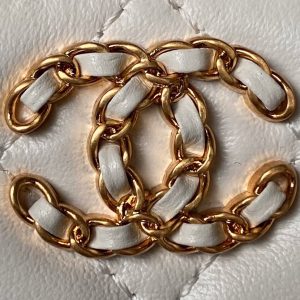 wsxc1710254920040_2 CC Vanity Case 17cm White Lambskin Gold hardware