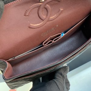 wsxc1710784559292_6 MEDIUM FLAP BAG 25CM BLACK CAVIAR SILVER HARDWARE