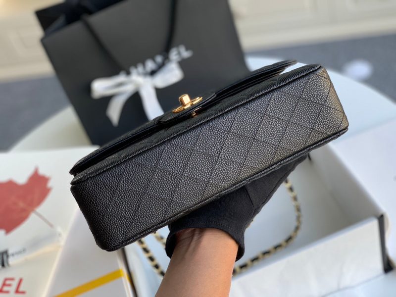 wsxc1710784578727_4 MEDIUM FLAP BAG 25CM BLACK CAVIAR GOLD HARDWARE