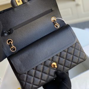wsxc1710784578727_5 MEDIUM FLAP BAG 25CM BLACK CAVIAR GOLD HARDWARE