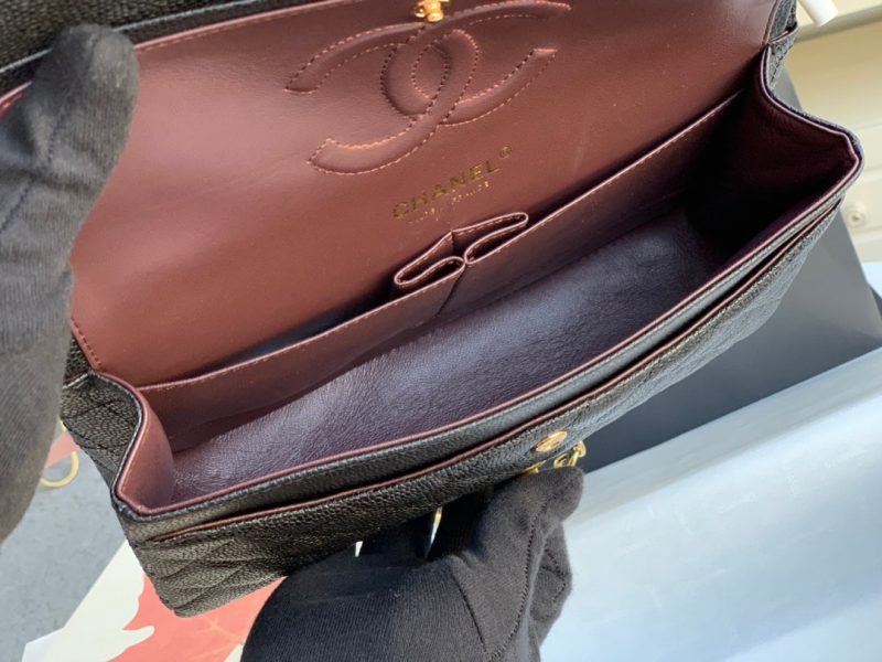 wsxc1710784578727_6 MEDIUM FLAP BAG 25CM BLACK CAVIAR GOLD HARDWARE