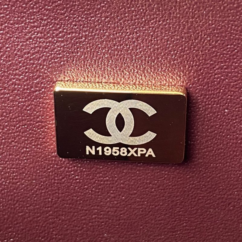 wsxc1710786197447_8 Medium Classic Flap Bag 23cm Black Lambskin Gold Hardware