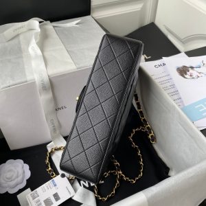 wsxc1710786773873_4 Medium Classic Flap Bag 23cm Black Caviar Gold Hardware