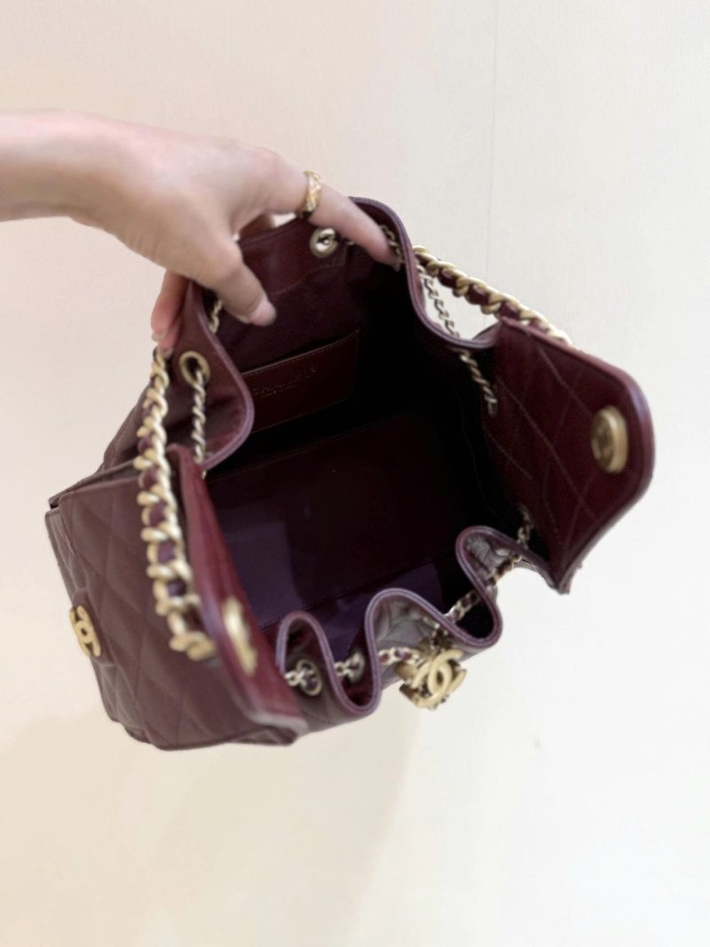 z6949161672919_86c4d7c46e1b2126fd4acc24b06d4211 CC 25S Hobo Bag 25cm Burgundy Calfskin