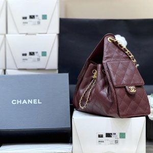 z6949162107637_f2203c9f9fe4e1051cf34a731bf7df5d CC 25S Hobo Bag 25cm Burgundy Calfskin