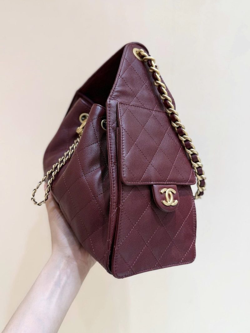 z6949162520256_b17c2105216c3edba9756695b231ae18 CC 25S Hobo Bag 25cm Burgundy Calfskin