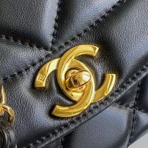 0b5207632918439c5bc01908968d2571 CC Small Diana Flap Bag Black Lambskin GHW