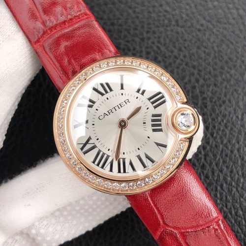 13248170619964829 BALLON BLANC DE CARTIER QUARTZ ROSE GOLD CASE DIAMOND BEZEL