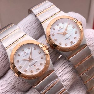 CONSTELLATION 27MM QUARTZ ROSE GOLD BEZEL MOTHER OF PEARL DIAL