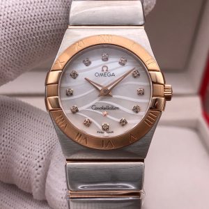 CONSTELLATION 27MM QUARTZ ROSE GOLD BEZEL MOTHER OF PEARL DIAL