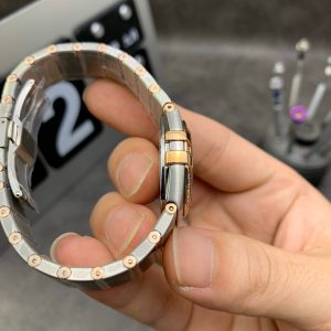 CONSTELLATION LADIES 27MM QUARTZ DIAMOND BEZEL MOTHER OF PEARL DIAL