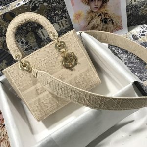 13265202934682033_9e4afd2a-b631-4a33-95ce-e40dc2b0a784 MEDIUM LADY D-LITE BEIGE CANNAGE EMBROIDERY