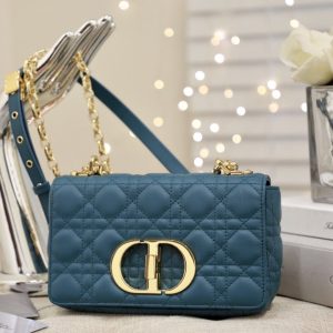 13265625810540687_87f6e97f-094b-44ab-88ff-44ee605c1ca6 SMALL CARO BAG DEEP OCEAN BLUE SUPPLE CANNAGE CALFSKIN
