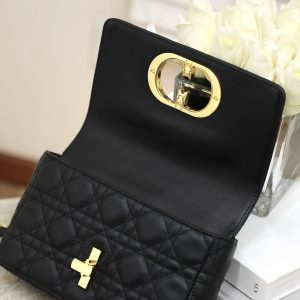 13265625987254382_90f9226f-6550-42b2-8d6a-70ba9bc5b449 SMALL CARO BAG BALCK SUPPLE CANNAGE CALFSKIN