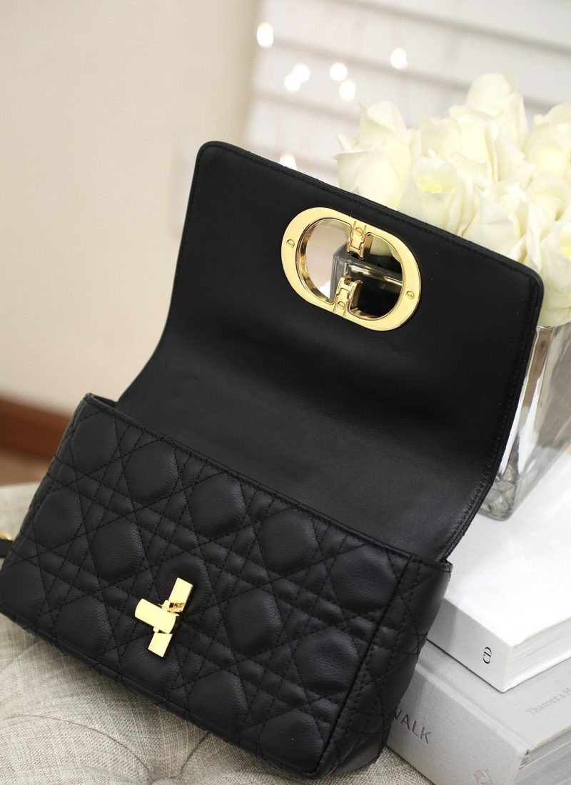 13265625987254382_90f9226f-6550-42b2-8d6a-70ba9bc5b449 SMALL CARO BAG BALCK SUPPLE CANNAGE CALFSKIN