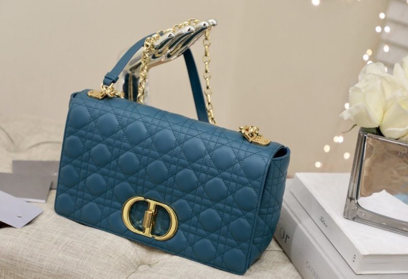 13265626468590961_0154272a-f3b0-4562-af4f-de444ada2075 LARGE CARO BAG 28 DEEP OCEAN BLUE SUPPLE CANNAGE CALFSKIN
