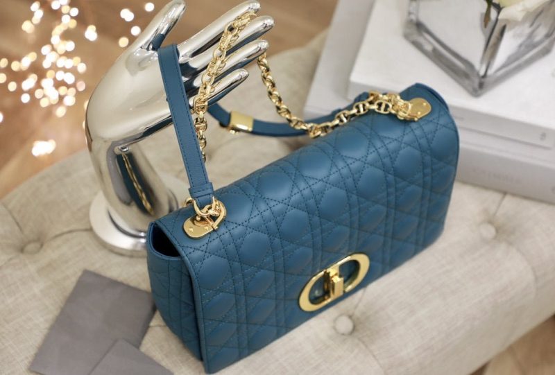 13265626469493876_8f2dbc1d-bcdc-4a0c-b762-cbcdf74770dc LARGE CARO BAG 28 DEEP OCEAN BLUE SUPPLE CANNAGE CALFSKIN