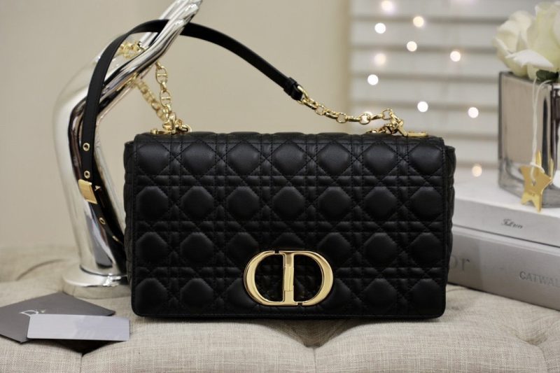 13265626527538597_8e4f8305-1859-48fc-a1db-fc2e2e4fbfff LARGE CARO BAG 28 BLACK SUPPLE CANNAGE CALFSKIN