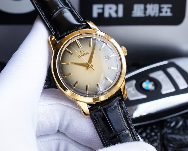 DEVILLE 40MM GOLD CASE CREAM DIAL