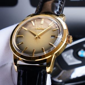 DEVILLE 40MM GOLD CASE CREAM DIAL