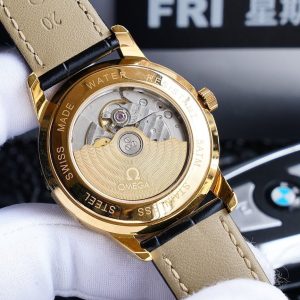 DEVILLE 40MM GOLD CASE CREAM DIAL