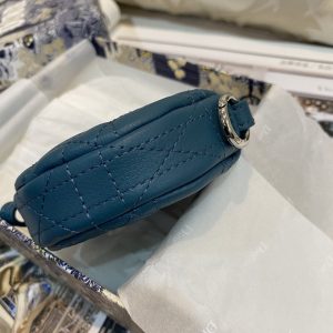 13266082073322311_ab2174b3-46dd-40f5-8e75-5e332593880b DETACHABLE CARO ROUND COIN PURSE DEEP OCEAN BLUE CANNAGE CALFSKIN