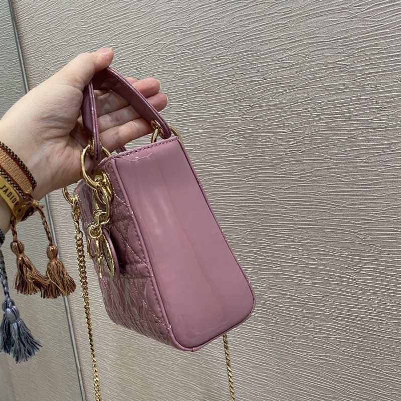 13266083343536650_974f031b-2605-49a1-949f-e2a2904f8fa8 MINI LADY BAG 17 PINK PATENT CALFSKIN