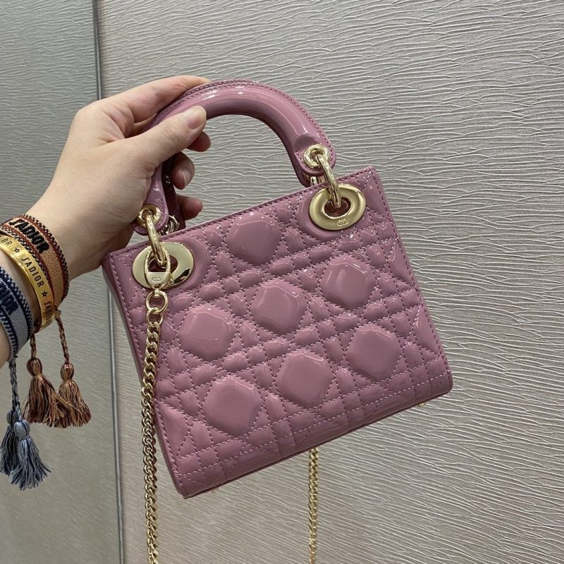 13266083345923359_a88306d9-55b0-4acc-a6e6-612c876931cb MINI LADY BAG 17 PINK PATENT CALFSKIN