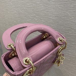 13266083350223988_1148ead3-d224-4824-bba1-a5f88f9eab7c MINI LADY BAG 17 PINK PATENT CALFSKIN