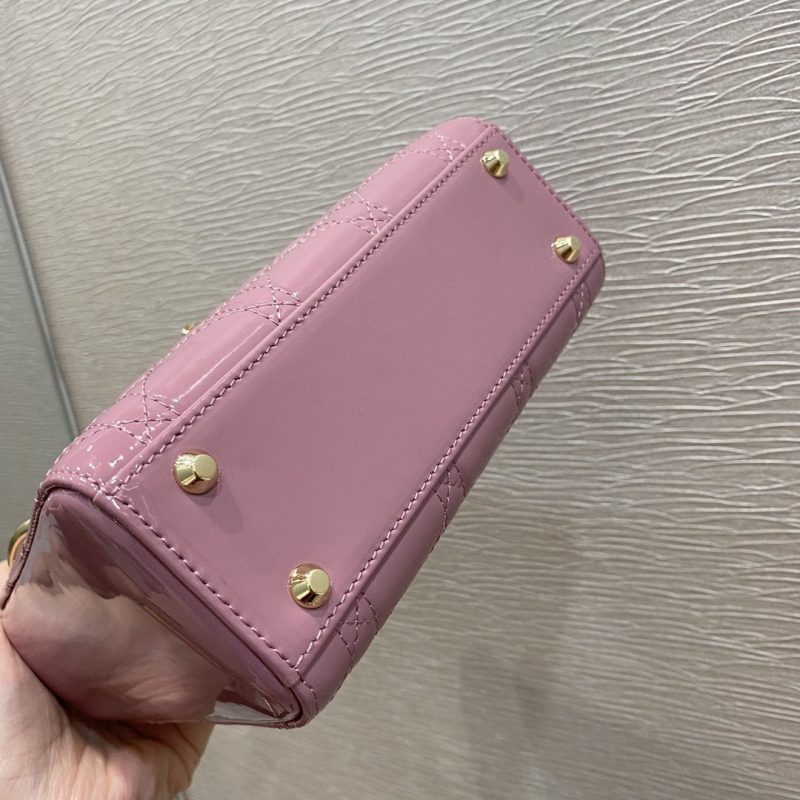 13266083351528125_56c0bc42-900c-4398-bed0-0bf46127c5cb MINI LADY BAG 17 PINK PATENT CALFSKIN