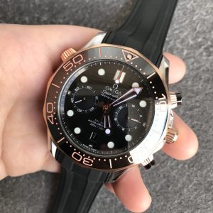 SEAMASTER DIVER 300M ROSE GOLD CASE 44MM CHRONOGRAPH BLACK DIAL
