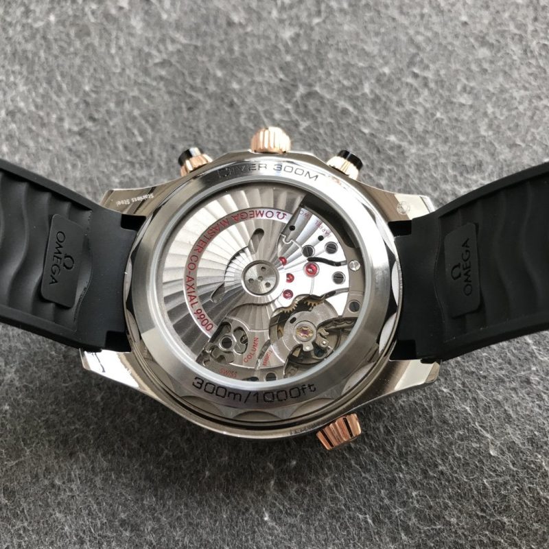 SEAMASTER DIVER 300M ROSE GOLD CASE 44MM CHRONOGRAPH BLACK DIAL