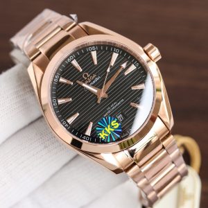 SEAMASTER AQUA TERRA 41MM ROSE GOLD CASE STEEL BRACELET
