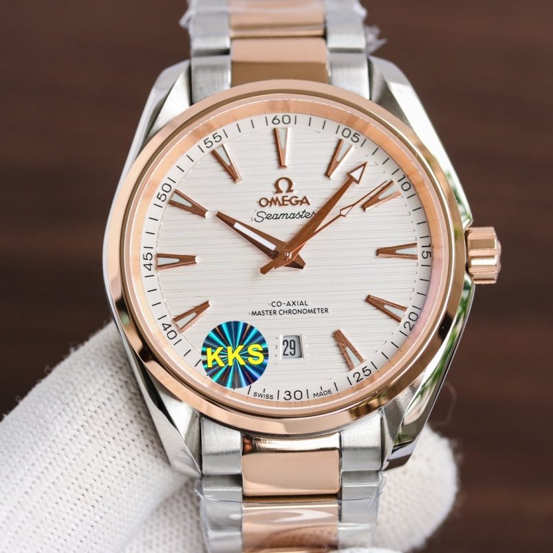 SEAMASTER AQUA TERRA 41MM ROSE GOLD CASE STEEL BRACELET