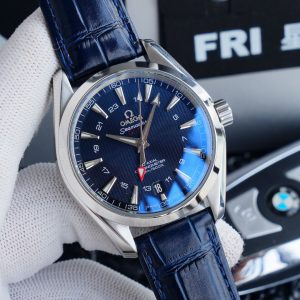 SEAMASTER AQUA TERRA 150M CO-AXIAL GMT  LEATHER STRAP