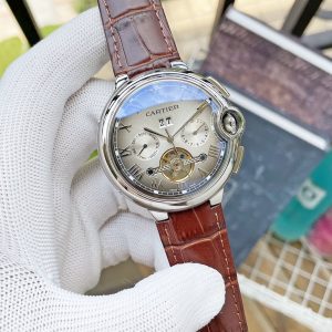 13268935718466298 BALLON BLEU DAY-DATE ANNUAL CALENDAR 42 LEATHER STRAP