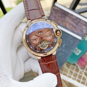 13268935749575087 BALLON BLEU DAY-DATE ANNUAL CALENDAR 42 LEATHER STRAP