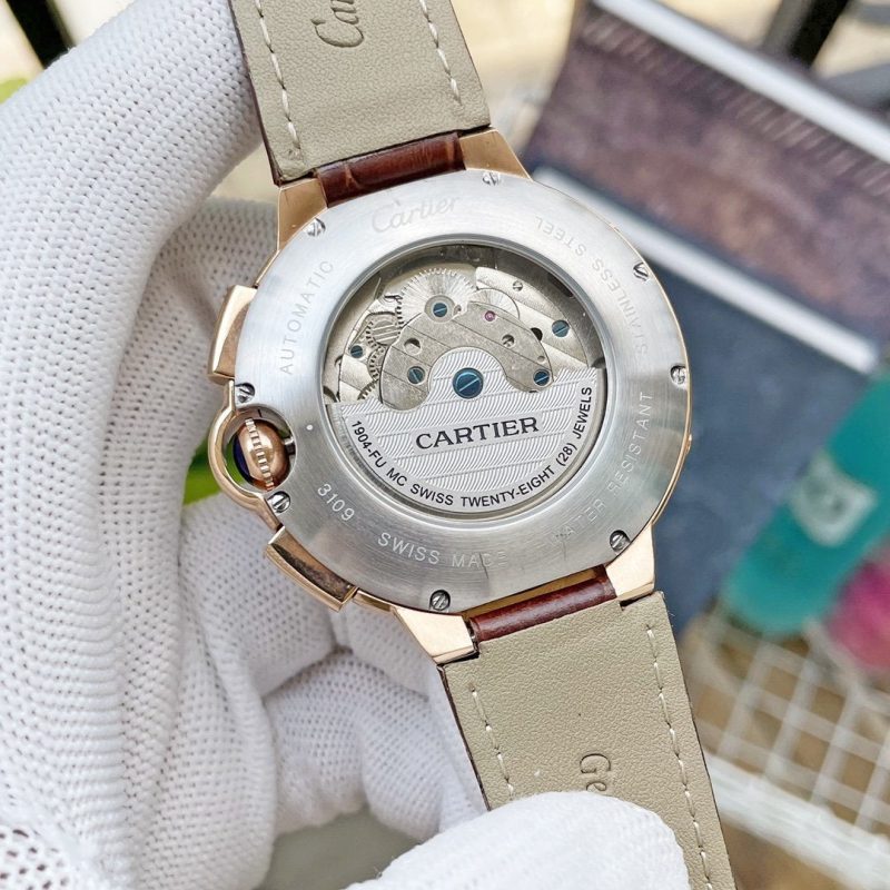 13268935757560456 BALLON BLEU DAY-DATE ANNUAL CALENDAR 42 LEATHER STRAP