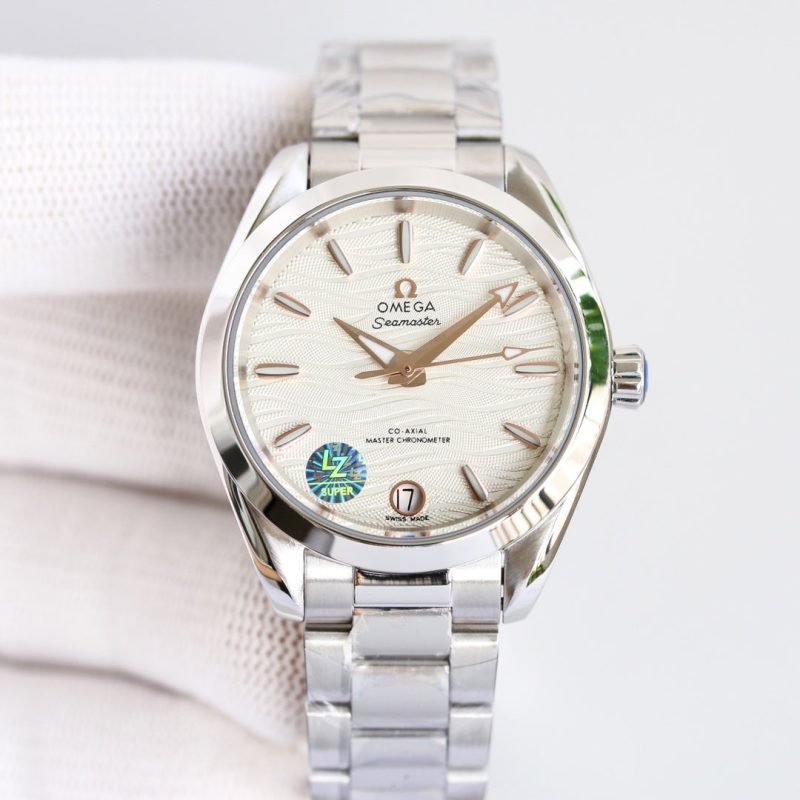 AQUA TERRA 150M CO-AXIAL 34MM STAINLESS STEEL CREAM DIAL