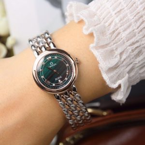 DEVILLE LADYMATIC 29MM TWO TONE BLUE DIAL