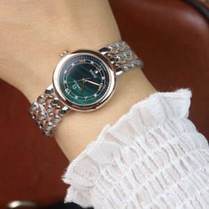 DEVILLE LADYMATIC 29MM TWO TONE BLUE DIAL