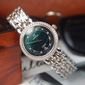 13269865868486184_5a1c53ad-cb49-470e-a319-4071d01e4ef2 DEVILLE LADYMATIC 29MM TWO TONE BLUE DIAL DIAMOND BEZEL